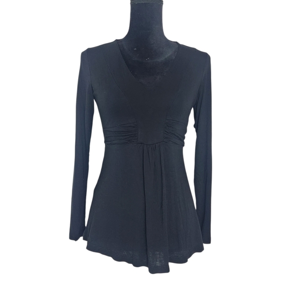 mark. Tops - SOLD Mark Black Longsleeve Tie Back Blouse Top